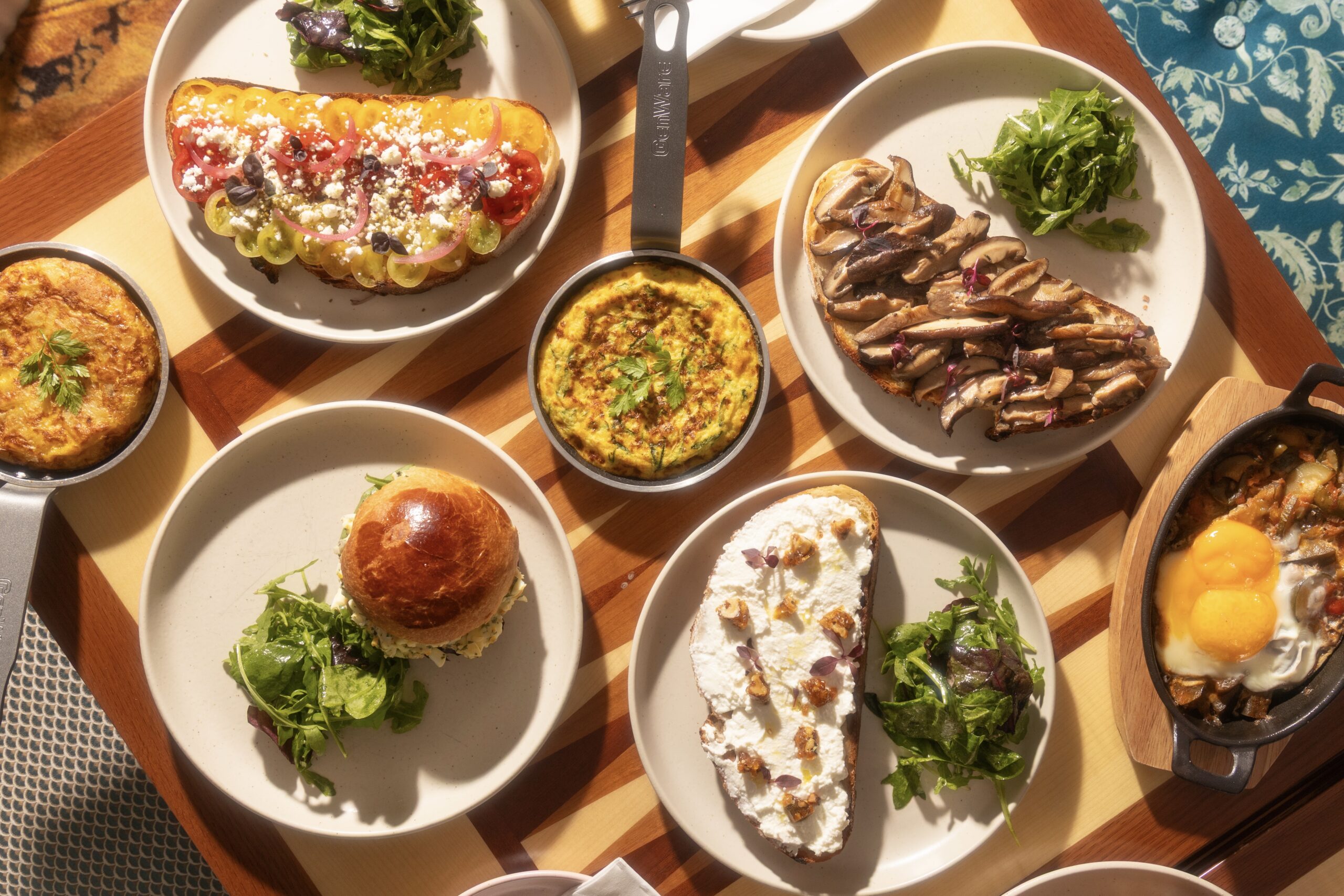 Elegant brunch setting at Café Ciel, The OWO London
